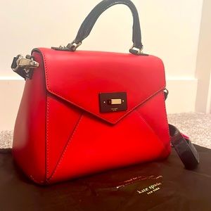Kate Spade | Envelope Flap Leather Purse | Red